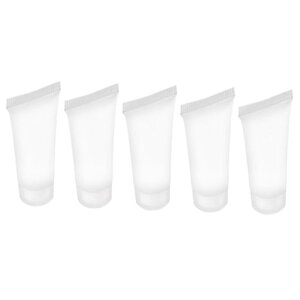 詰め替え容器チューブプラスチックソフトチューブ10mlクリアプラスチック化粧品小分けスクイズチューブローション収納旅行用品5個
