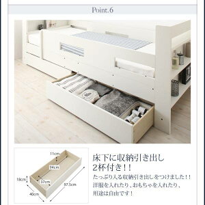 クイーンサイズベッドにもなるスリム2段ベッドWhenwillウェンウィル薄型抗菌国産ポケットコイルマットレス付きスタンダードクイーン