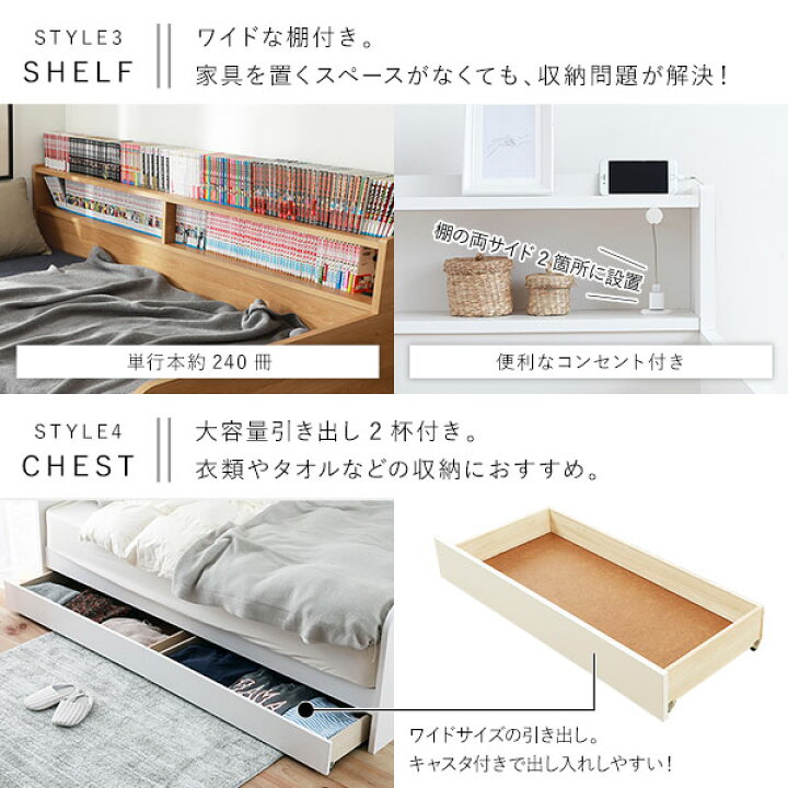楽天市場】日本製 デイベッド フレーム単品 【シングル ホワイト 