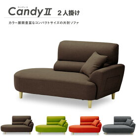 【6/1ワンダフルデー★最大ポイント8倍】【送料無料】 コンパクトな片肘ソファ Candy2 キャンディー2 ファブリック