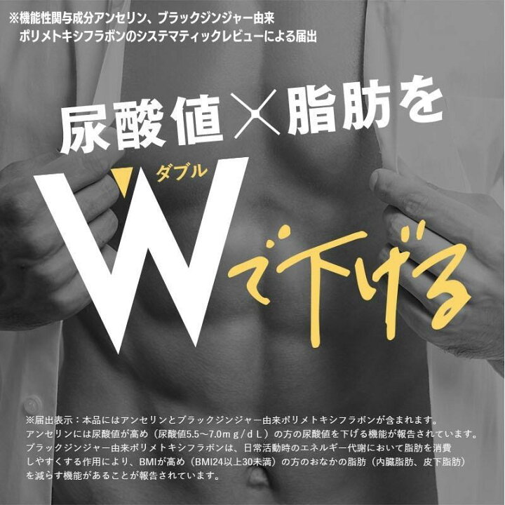 楽天市場】【 Wバスター 3袋 】 ダブルバスター 尿酸値 脂肪 機能性  