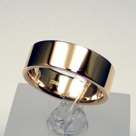 K18平打(ひらうち) 7g・6ミリ巾　平打リング