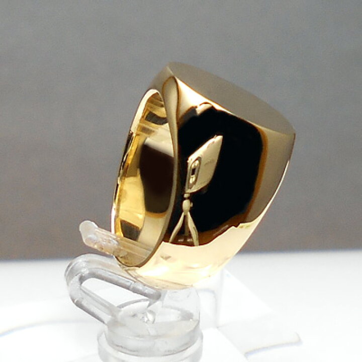 楽天市場】K18印台 15g 丸型印台リング : ユーマン貴金属 