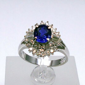 Pt900 サファイアリング