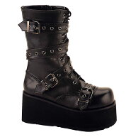 選べる靴用品プレゼント付 DEMONIA by Pleaser (デモニア プリーザー)Unisex/ゴスロリ系！レースアップ厚…