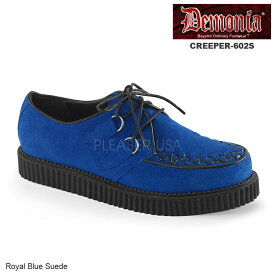 選べる靴用品プレゼント付 DEMONIA(デモニア) Men's/Unisex クリーパー CREEPER-602S ロイヤルブルー／青◆取り寄せ