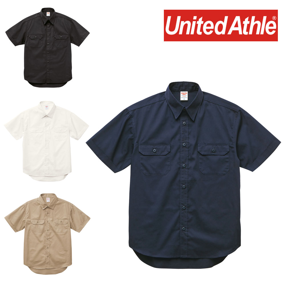 後払いOK United Athle ユナイテッドアスレ T 日本 最大54％オフ C ワーク 1772-01 177201 シャツ 半袖 取寄せ メンズ ワークシャツ