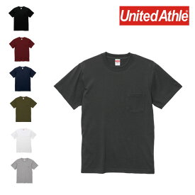 【在庫処分】 United Athle ユナイテッドアスレ 5.6オンス ハイクオリティー Tシャツ（ポケット付） メンズ 無地 半袖 大きいサイズ 500601 5006-01