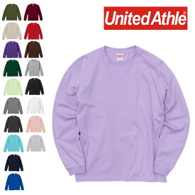 即納 United Athle ユナイテッドアスレ 5.6オンス ロングスリーブ Tシャツ（1.6インチリブ） メンズ 長袖 ロンt 無地 501101 5011-01