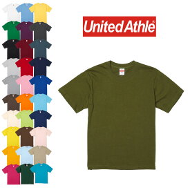 United Athle ユナイテッドアスレ 6.2オンス プレミアム Tシャツ メンズ 半袖 594201 5942-01 ブラック 黒 ホワイト 白 アッシュ ブルー レッド パープル 紫 グレー イエロー グリーン オレンジ ピンク XS S M L XL 6.2oz 綿100 クルーネック ヘビーオンス ヘビーウェイト