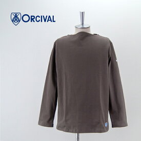 ORCIVAL オーシバル メンズ COTTON LOURD SOLID バスクシャツ L/S［B211］【BASIC】