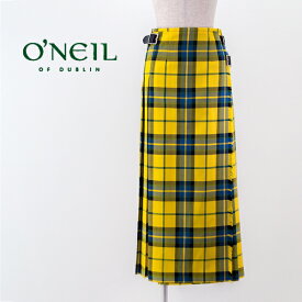 O'NEIL OF DUBLIN オネイル/オニールオブダブリン レディース WORSTED WOOL ロングキルトスカート［124-91］【BASIC】