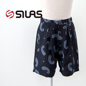 【SALE 30%OFF】SILAS サイラス メンズ ペイズリー ショートパンツ［110232031003］【2023SS】【返品交換不可】