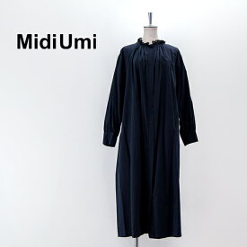 【SALE 40%OFF】Midi Umi ミディウミ レディース フリルレースカラー スモックワンピース［3-759336］【2023FW】【返品交換不可】