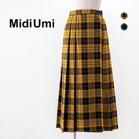 【SALE 40%OFF】Midi Umi ミディウミ レディース ラッププリーツスカート［3-769303］【2023FW】【返品交換不可】
