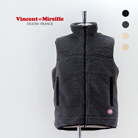 【SALE 40%OFF】Vincent et Mireille ヴァンソンエミレイユ メンズ ボアジップ スタンドベスト［VM232KB25801］【2023FW】【返品交換不可】