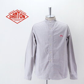 DANTON ダントン メンズ オックスフォード バンドカラーシャツ［JD-3607TRD］【BASIC】