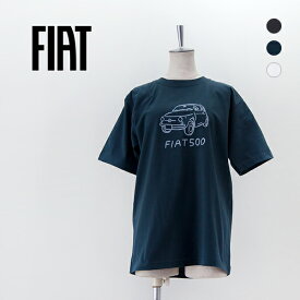 FIAT フィアット ユニセックス フィアット500 プリントTシャツ［2301FT01-52］【2024SS】