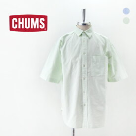 CHUMS チャムス メンズ オーバーサイズドチャムスロゴオックスショートスリーブシャツ［CH02-1211］【2024SS】