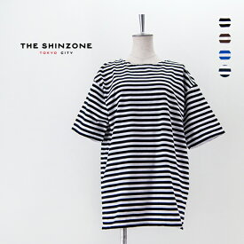 【SALE 20%OFF】THE SHINZONE シンゾーン レディース ハーフ マリンボーダー［24MMSCU02］【2024SS】