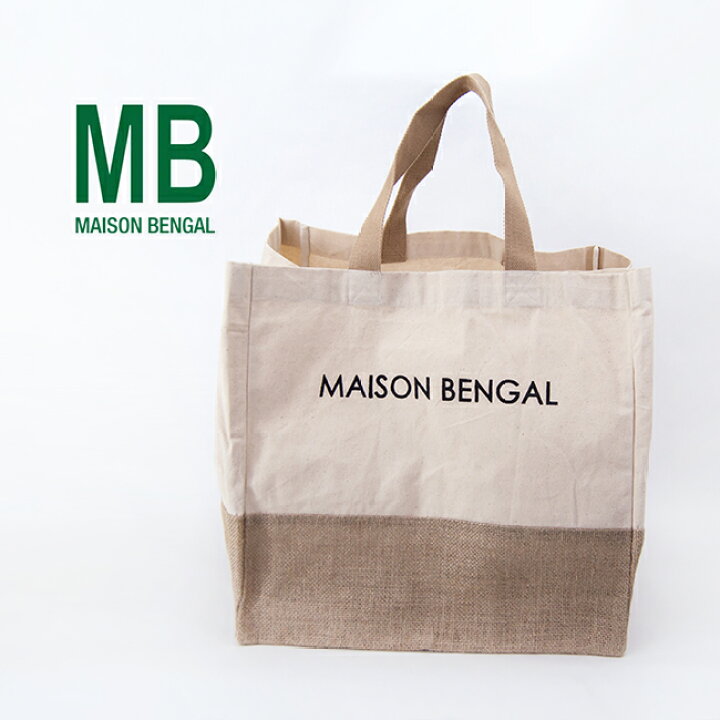 楽天市場】MAISON BENGAL メゾンベンガル ロゴプリント トートバッグ 