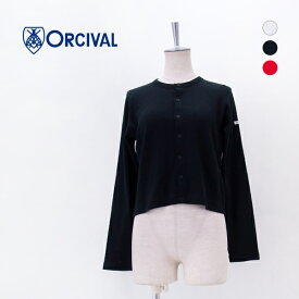 ORCIVAL オーシバル レディース パターンメッシュ コットン クルーネックカーディガン［OR-C0526OWE］【2026SS】
