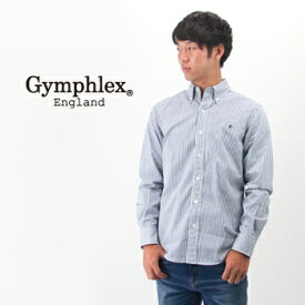 Gymphlex ジムフレックス メンズ ボタンダウン ストライプ/ギンガムチェック シャツ［J-0643TSS］【BASIC】