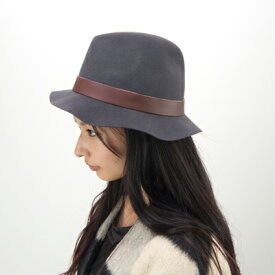 【SALE 70%OFF】Hat Attack ハットアタック レザーベルトウールハット［BEW203］【FW】【返品交換不可】