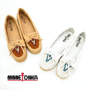MINNETONKA ~lgJ fB[X New Beaded Kilty Moccasinm634/637n(59s-5)