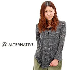 alternative apparel オルタナティブアパレル レディース Hazel Button Down Top［32034EL］【SS】(24ss-7)