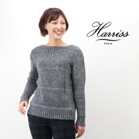 Harriss ハリス レディース ボートネックローゲージニット［FN132-34457］【FW】(24ss-7)