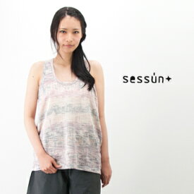 【SALE 60%OFF】SESSUN セッスン レディース Aラインメッシュノースリーブ［55431-01606］【SS】【返品交換不可】