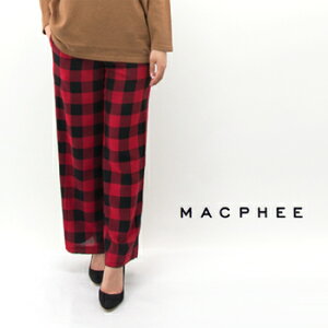 �ySALE 40%OFF�zTOMORROWLAND MACPHEE �}�J�t�B�[ ���f�B�[�X �u���b�N�`�F�b�N ���C�h�p���c�m12-04-64-04158HN�n�yFW�z�y�ԕi�����s�z