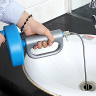 ワイヤーパイプクリーナー - パイプブラシ ワイヤー 4.5m 回転式 パイプ疏通ツール 排水溝 つまり トイレ…