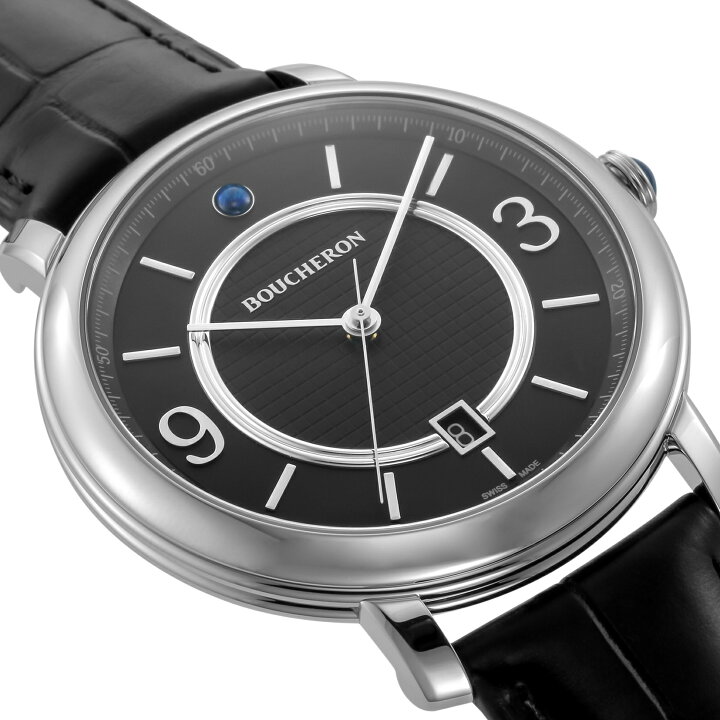 楽天市場 Point5倍 5 Offクーポン Outlet Boxキズ有り Boucheron ブシュロン エピュール 自動巻 メンズ ブラック Wa0214 時計 腕時計 高級腕時計 ブランド U Collection
