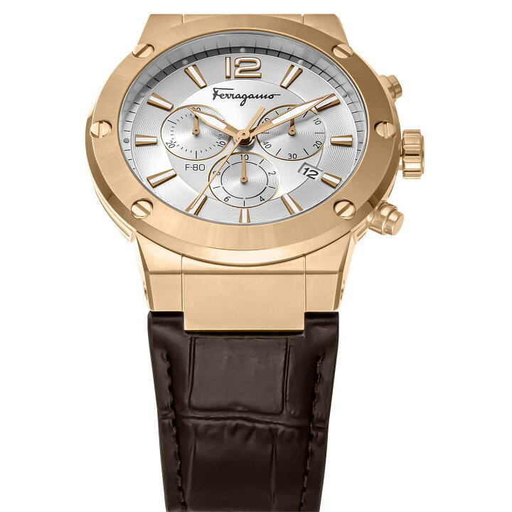 楽天市場】フェラガモ Ferragamo メンズ 時計 F-80 クォーツ シルバー 