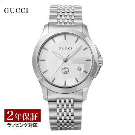 【OUTLET】 グッチ GUCCI メンズ 時計 G-TIMELESS Gタイムレス クォーツ ホワイト YA1264174 時計 腕時計 高級腕時計 ブランド 【箱不良】