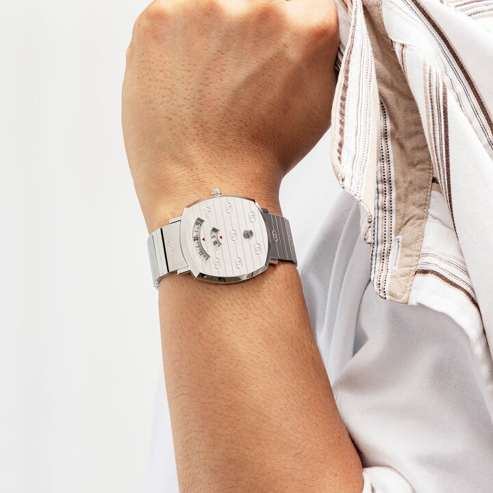 楽天市場】グッチ GUCCI メンズ 時計 GRIP グリップ クォーツ シルバー  