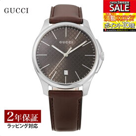 グッチ GUCCI メンズ 時計 G-TIMELESS Gタイムレス クォーツ ブラウン YA126318 時計 腕時計 高級腕時計 ブランド