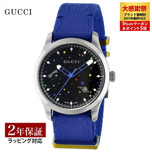 �y�O�b�` GUCCI ���f�B�[�X ���v G-�^�C�����X G-TIMELESS �N�H�[�c �u���b�N YA1264183 �r���v �����r���v �u�����h