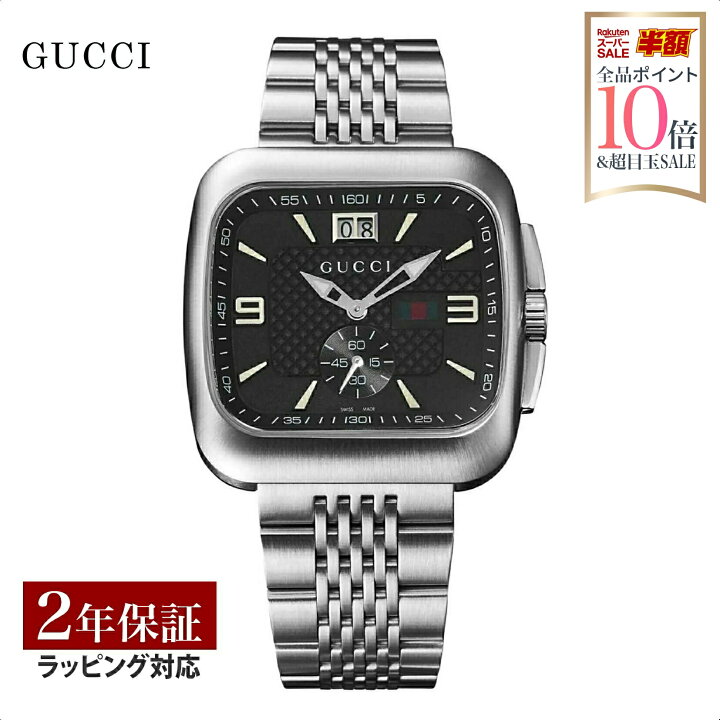 楽天市場】グッチ GUCCI メンズ 時計 グッチクーペ クォーツ ブラック  
