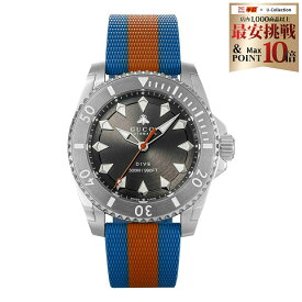 ＼お買い物マラソン 店内ポイント10倍／ グッチ GUCCI メンズ 時計 ダイブ DIVE 自動巻 グレー YA136352 腕時計 高級腕時計 ブランド