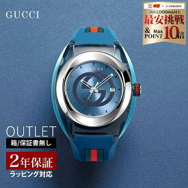 ＼お買い物マラソン 店内ポイント10倍／ 【OUTLET】 グッチ GUCCI メンズ 時計 SYNC シンク クォーツ ブルー YA137104A 時計 腕時計 高級腕時計 ブランド 【箱不良】