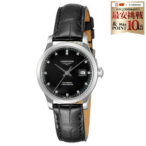 �_�S�i�|�C���g10�{�^ �����W�� LONGINES ���f�B�[�X ���v ���R�[�h RECORD ������ �u���b�N L2.321.4.57.2 �r���v �����r���v �u�����h