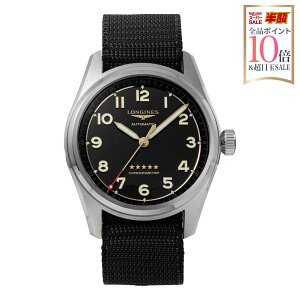 �����W�� LONGINES �����Y ���v �X�s���b�g Spirit ������ �u���b�N L3.811.1.53.2 �r���v �����r���v �u�����h