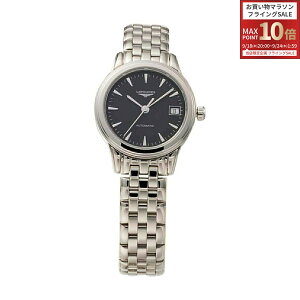 �_���������}���\��POINT10�{�^�����W�� LONGINES ���f�B�[�X ���v �t���b�O�V�b�v FLAGSHIP ������ �u���b�N L4.274.4.52.6 �r���v �����r���v �u�����h