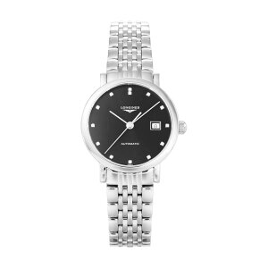 �����W�� LONGINES ���f�B�[�X ���v �G���K���g ELEGANT ������ �u���b�N L4.310.4.57.6 �r���v �����r���v �u�����h