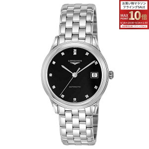 �_���������}���\��POINT10�{�^�����W�� LONGINES �����Y ���v �t���b�O�V�b�v FLAGSHIP ������ �u���b�N L4.774.4.57.6 �r���v �����r���v �u�����h