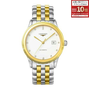 �_���������}���\��POINT10�{�^�����W�� LONGINES �����Y ���v �t���b�O�V�b�v FLAGSHIP ������ �z���C�g L4.984.3.27.7 �r���v �����r���v �u�����h