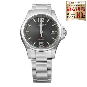 �����W�� LONGINES �����Y ���v �R���N�G�X�g V.H.P CONQUEST V.H.P. �N�H�[�c �u���b�N L3.716.4.56.6 �r���v �����r���v �u�����h